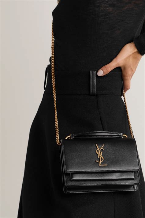 sunset medium ysl crossbody bag in smooth leather|ysl small sunset bag.